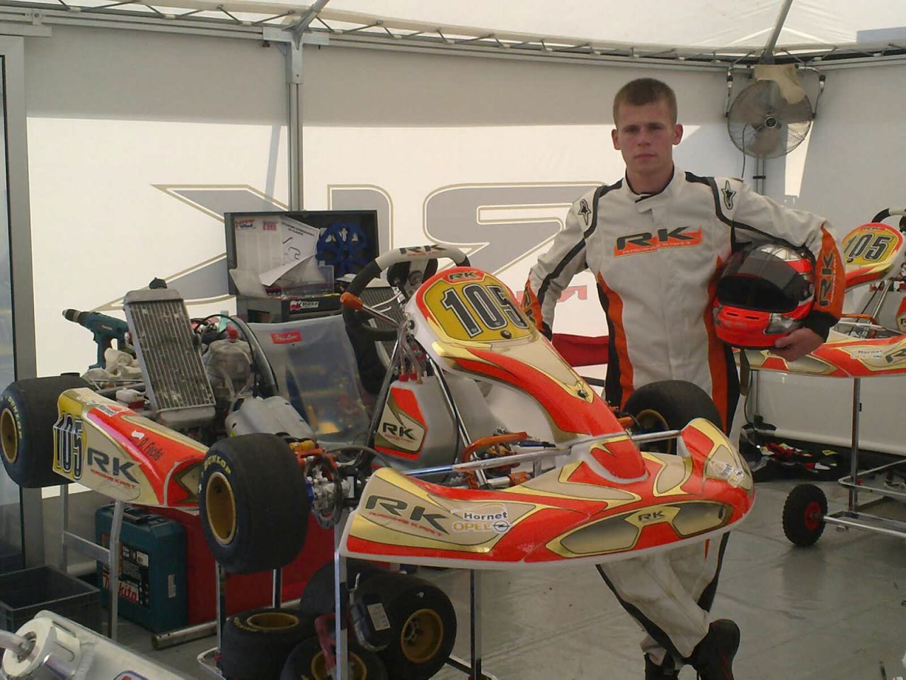 Daniel Fuchs w barwach RK Racing Team.